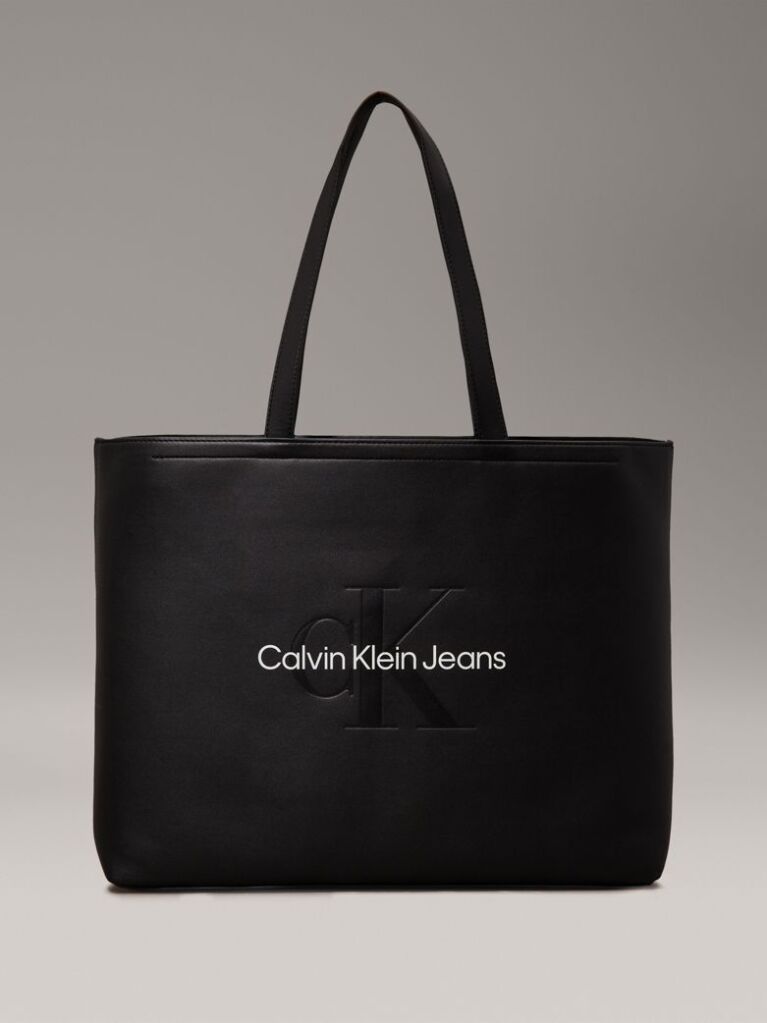 Black Large Slim Tote Bag  Women