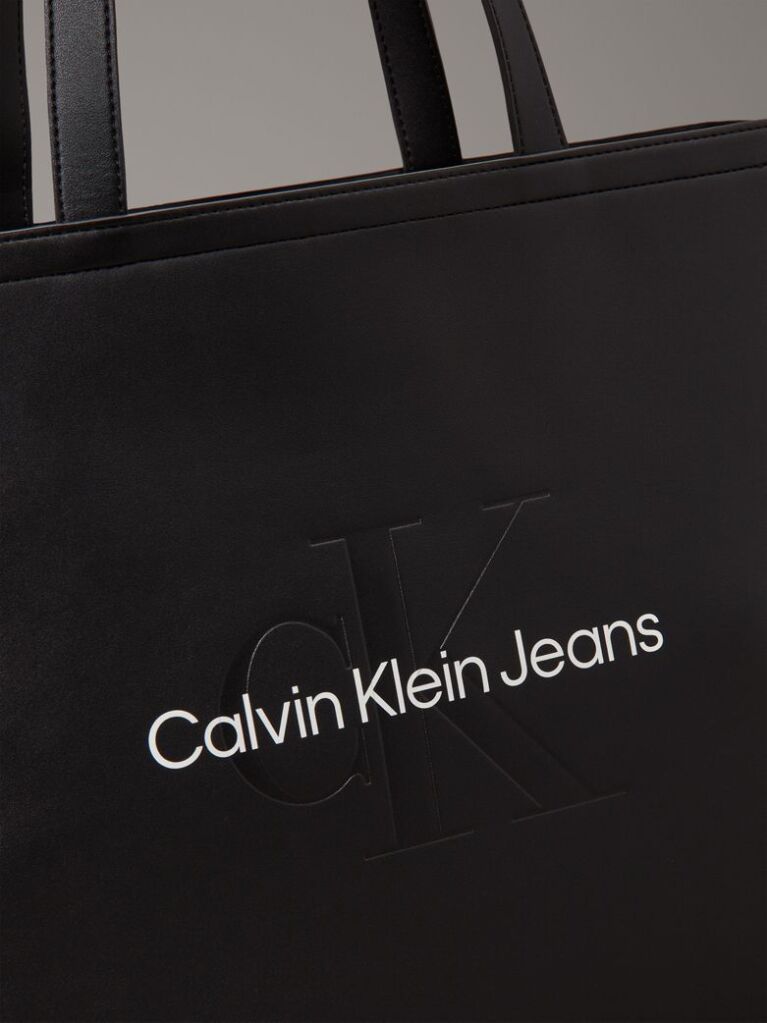 Black Large Slim Tote Bag  Women