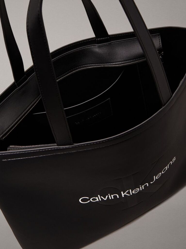 Black Large Slim Tote Bag  Women