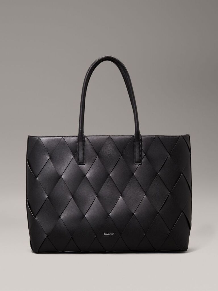 Black Woven Tote Bag  Women