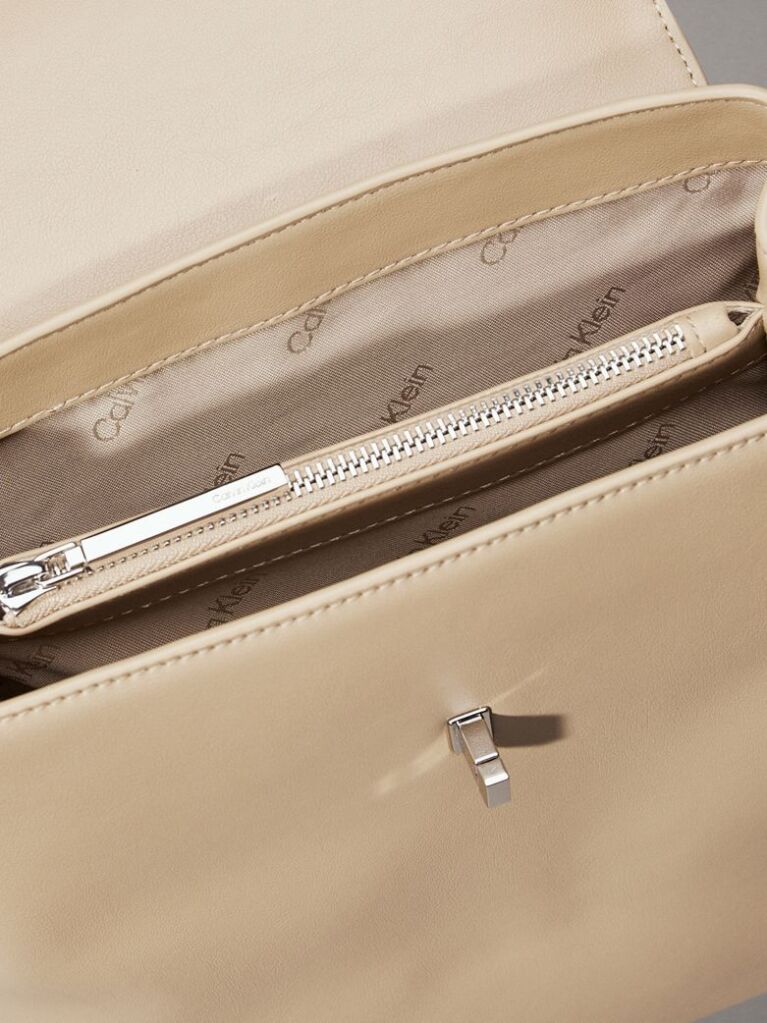 Beige Flap Backpack  Women