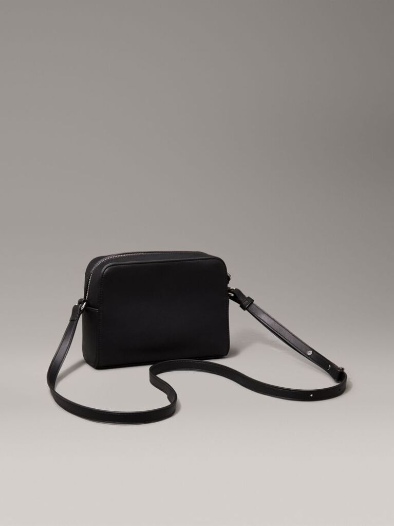Black Quilted Crossbody Camera Bag  Women
