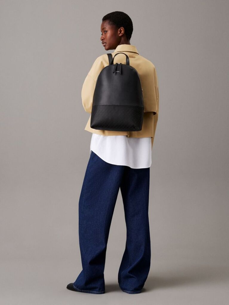 Black Logo Backpack  Women
