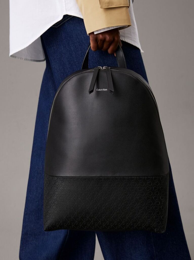 Black Logo Backpack  Women