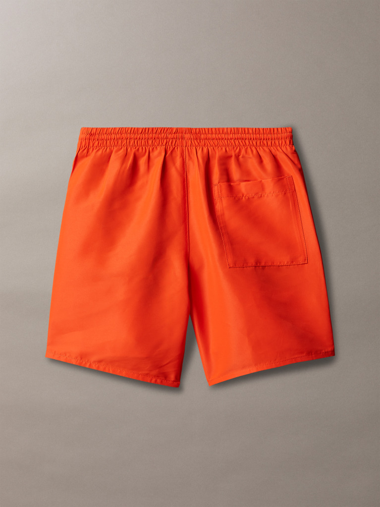 Red Boys Swim Shorts - CK Monogram  Boys