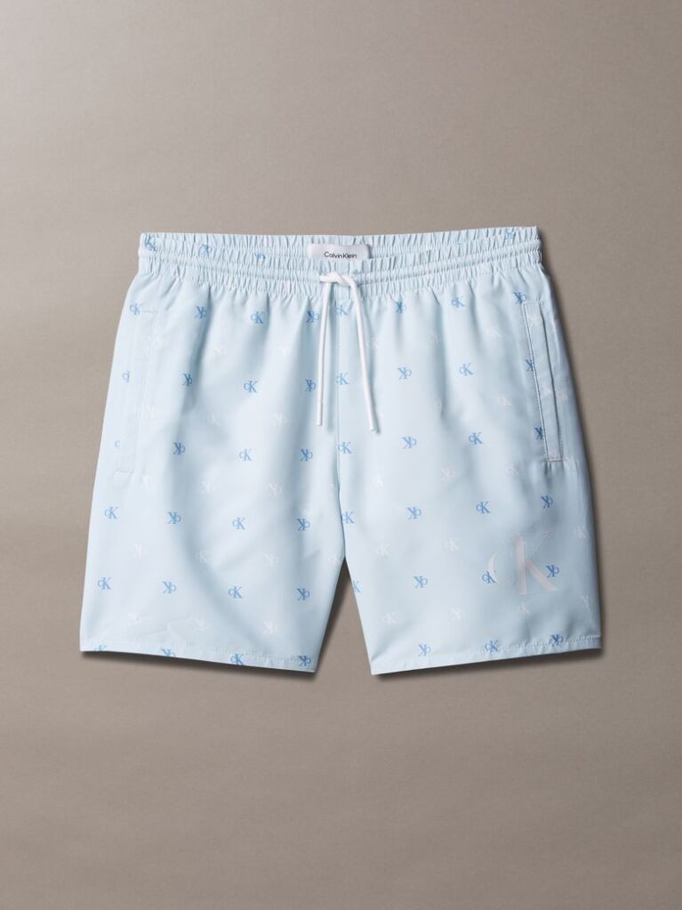 Blue Boys Swim Shorts - CK Monogram  Boys