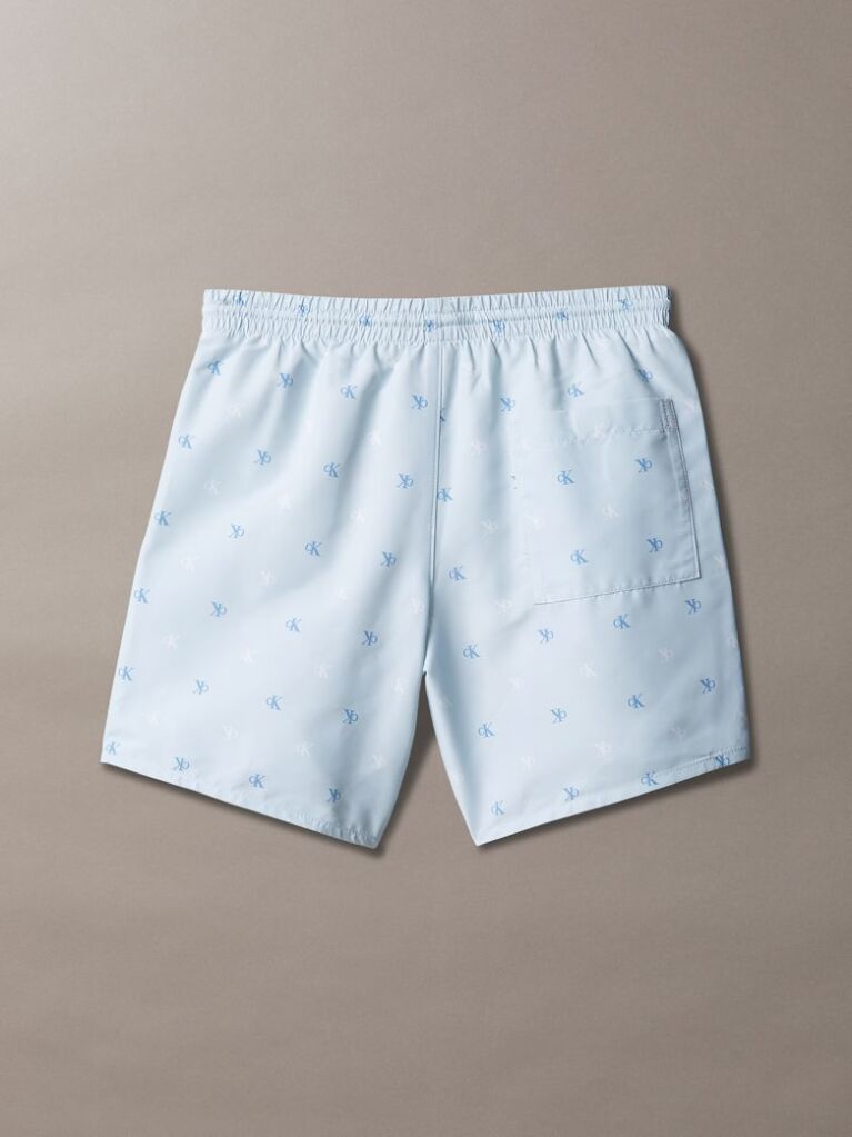Blue Boys Swim Shorts - CK Monogram  Boys