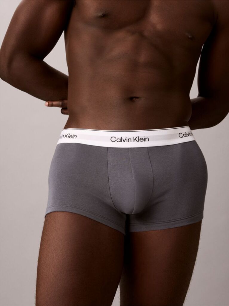 Multi 3 Pack Low Rise Trunks - Icon Cotton Stretch  Men