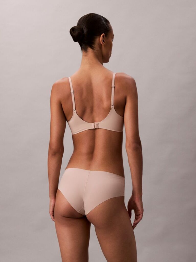 Beige Push Up Plunge Bra - Perfectly Fit  Women