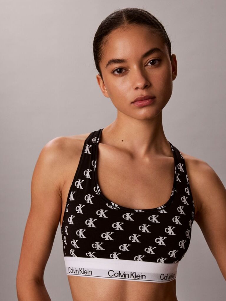 Black Unlined Bralette - Icon Cotton Modal  Women