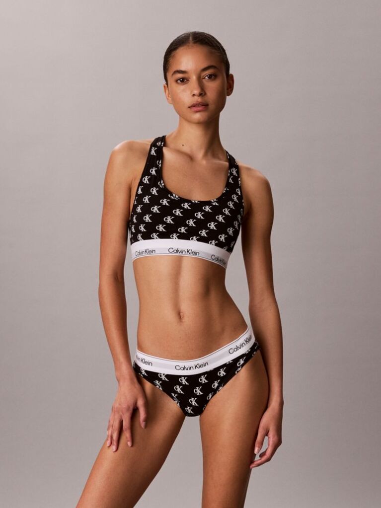 Black Unlined Bralette - Icon Cotton Modal  Women