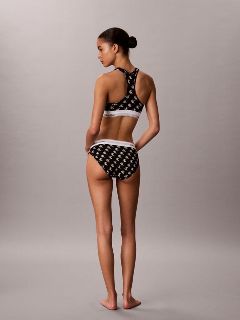 Black Unlined Bralette - Icon Cotton Modal  Women
