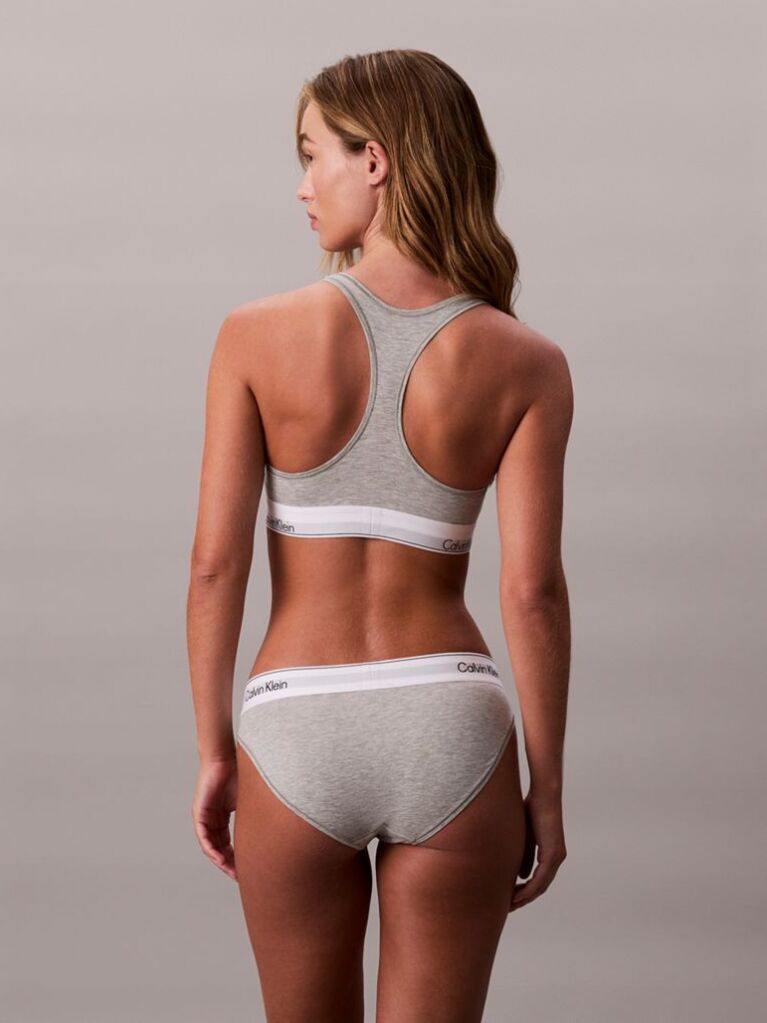 Grey Unlined Bralette - Icon Cotton Modal  Women