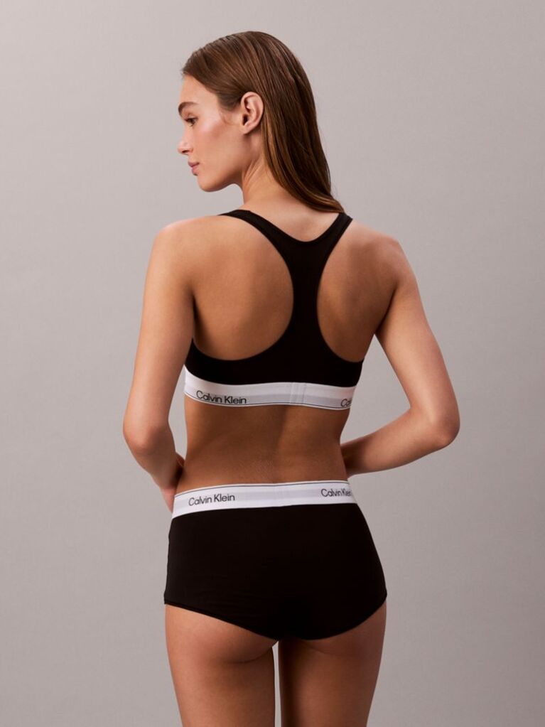 Black Unlined Bralette - Icon Cotton Modal  Women