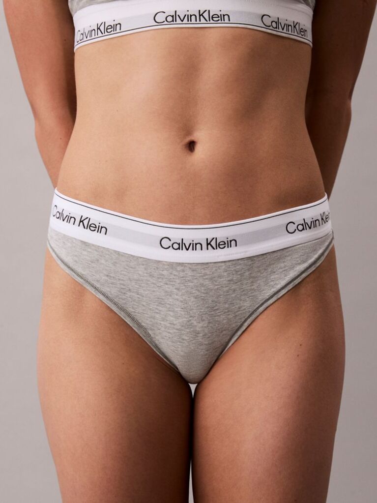 Grey Thong - Icon Cotton Modal  Women