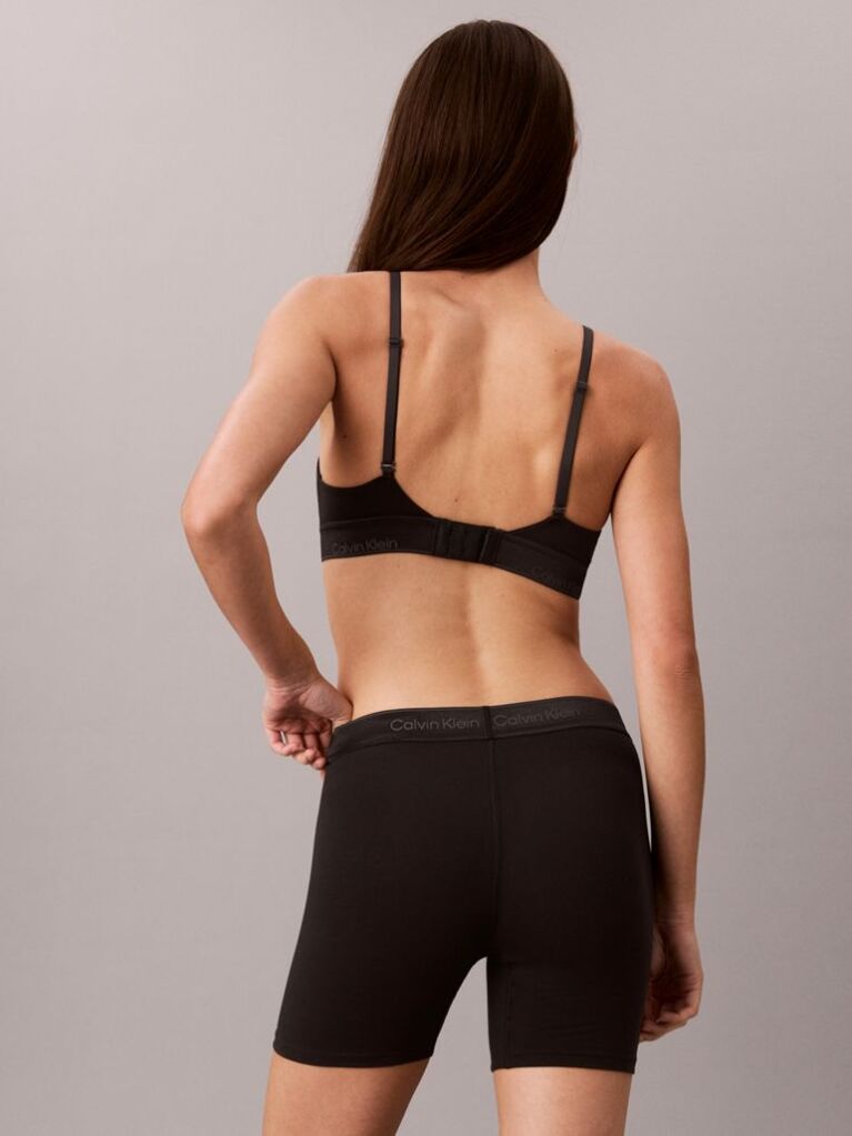 Black Boxer Briefs - Icon Cotton Modal Metallic  Women