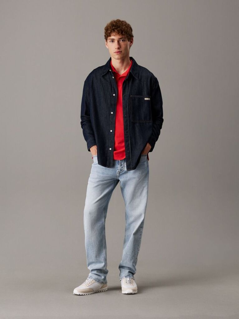 Red Cotton Piqué Polo Shirt  Men