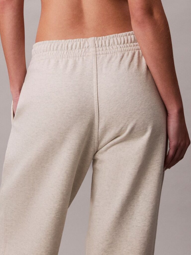 Beige Cotton Terry Monogram Joggers  Women