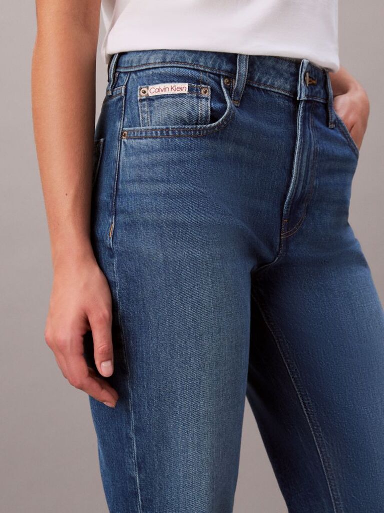 Denim High Rise Straight Jeans  Women