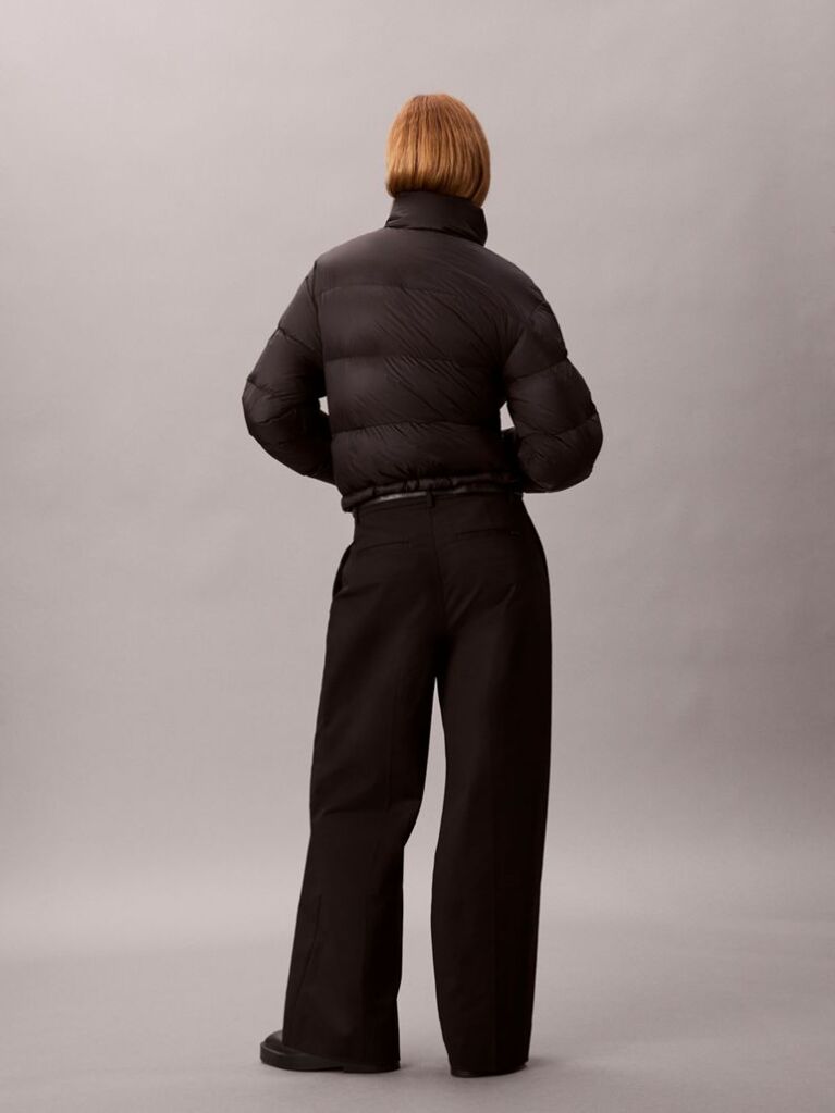 Black Monogram Down Puffer Jacket  Women
