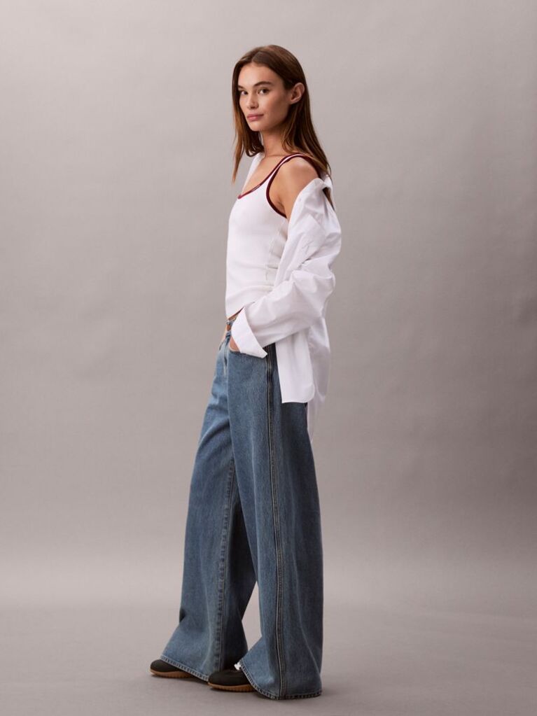 Denim Ultra Wide Leg Jeans  Women
