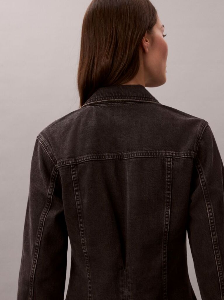 Black Denim Shirt Dress  Women