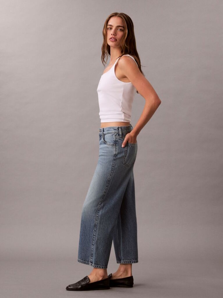 Denim High Rise Culotte Jeans  Women