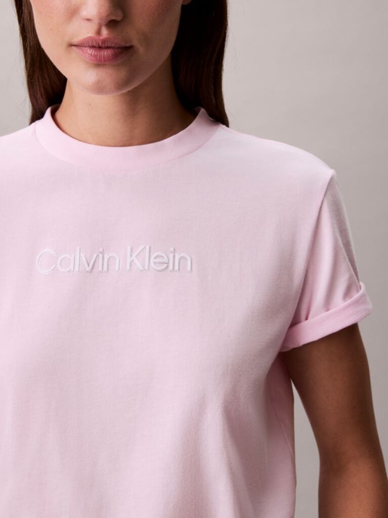 Pink Classic Foil Logo T-Shirt  Women