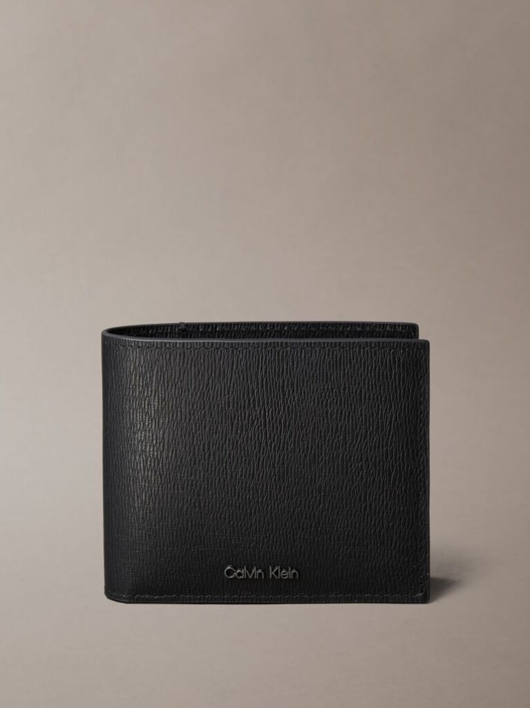 Black Saffiano Billfold Wallet  Men