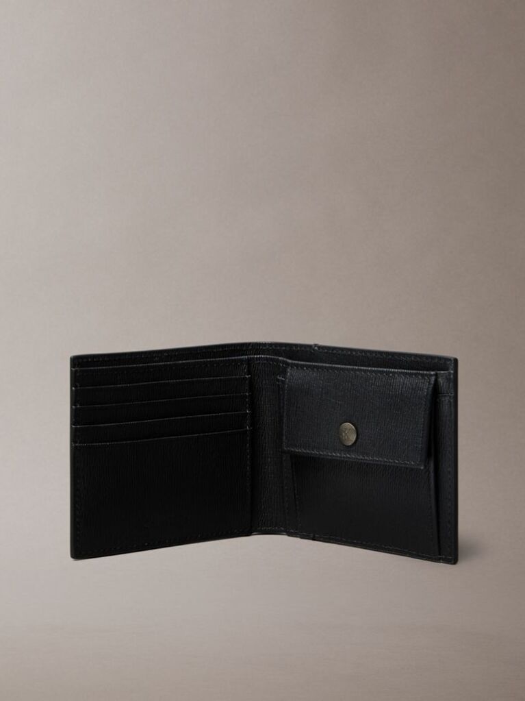 Black Saffiano Billfold Wallet  Men
