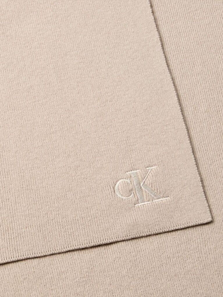 Beige Signature Logo Scarf  Men