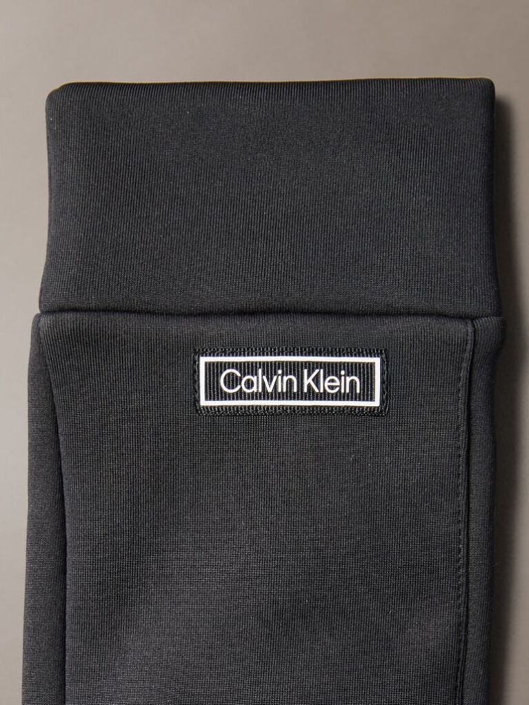 Black Technical Stretch Touchscreen Gloves  Men
