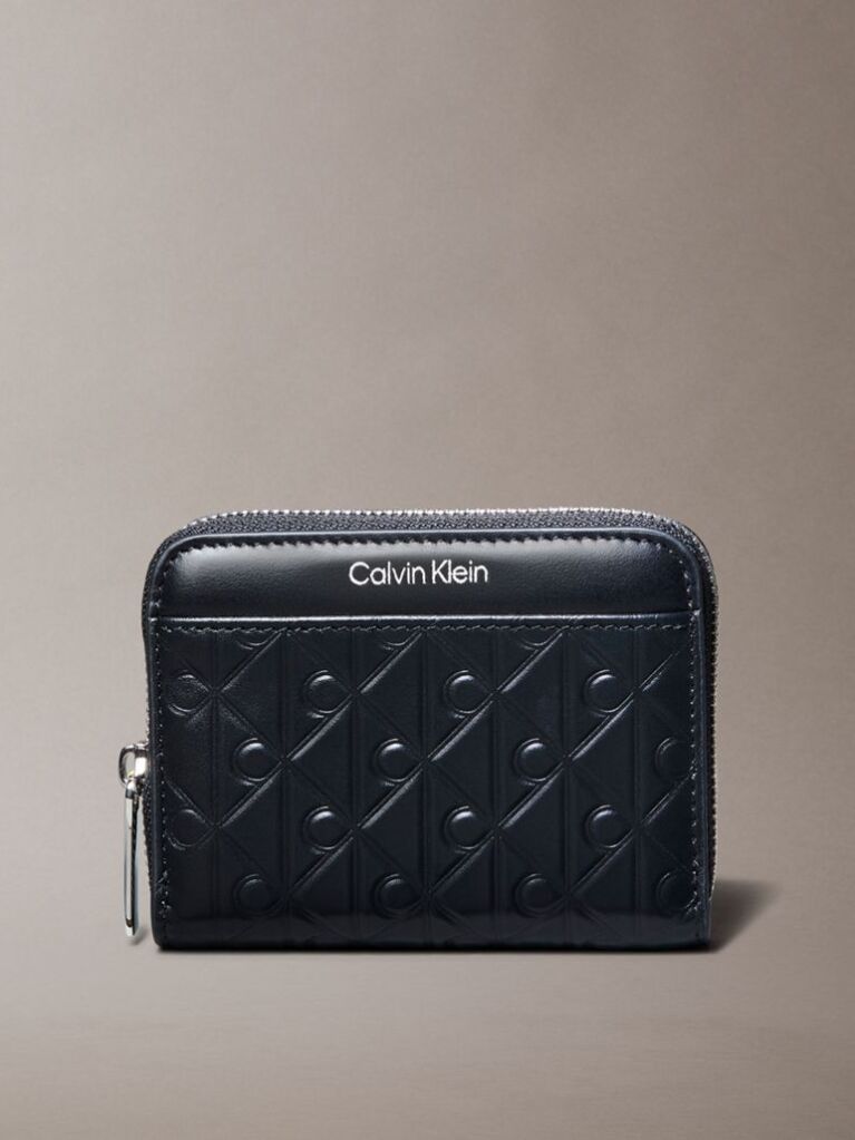 Black Soft Nappa Leather RFID Zip-Around Wallet  Women
