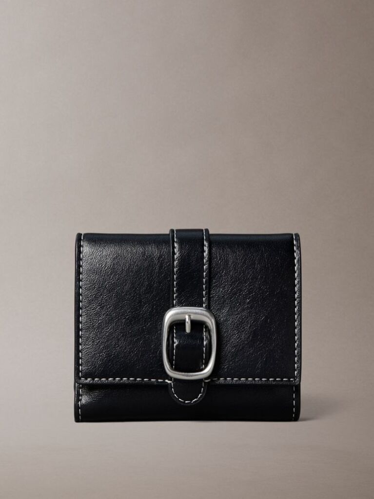 Black 2-in-1 RFID Wallet with Cardholder  Women