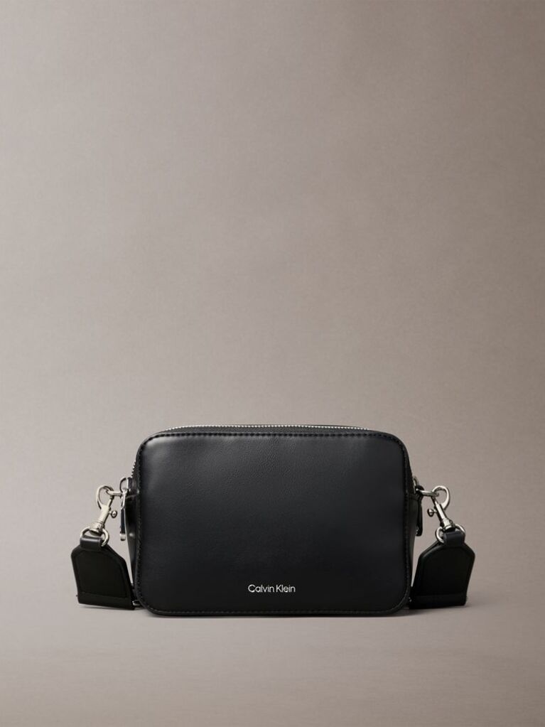 Black Convertible 2-Strap Crossbody Camera Bag  Women