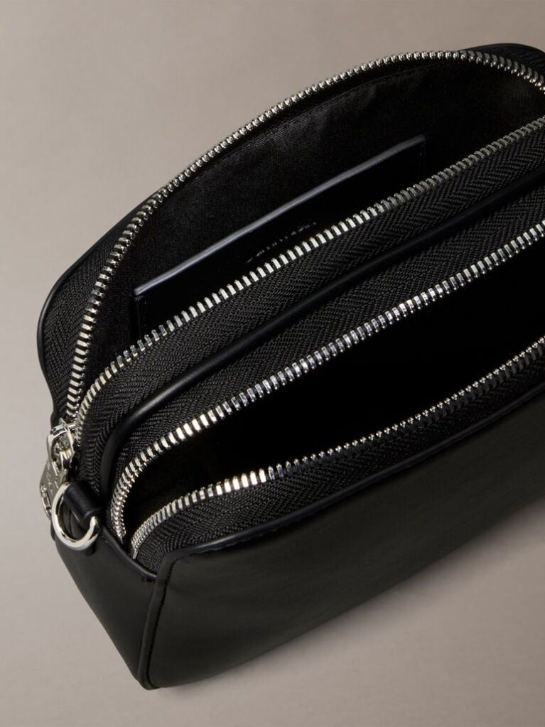 Black Convertible 2-Strap Crossbody Camera Bag  Women