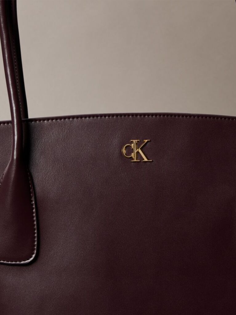 Red Monogram Logo Hardware Tote Bag  Women