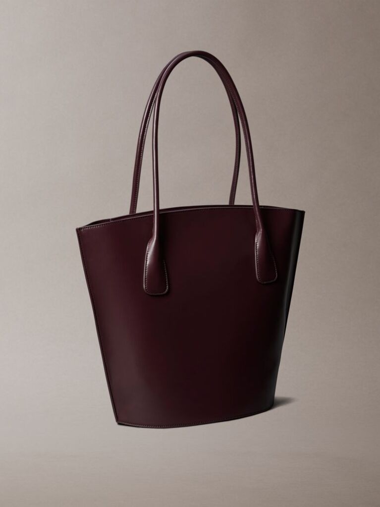 Red Monogram Logo Hardware Tote Bag  Women