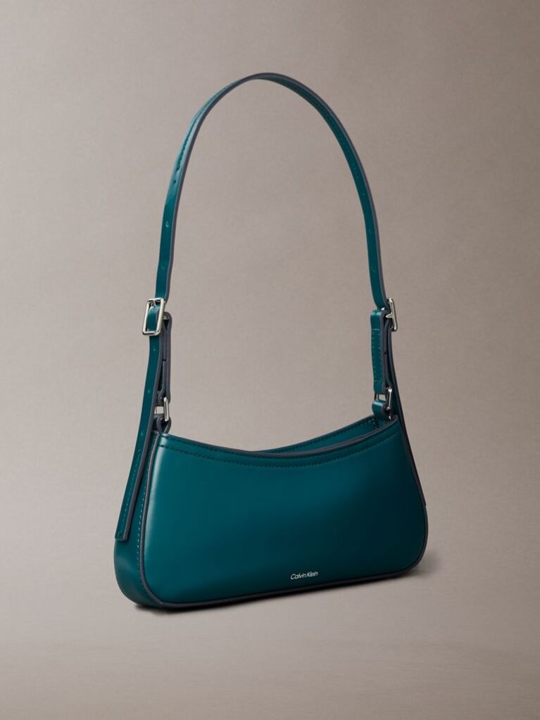 Green Monogram Logo Hardware Shoulder Bag  Women