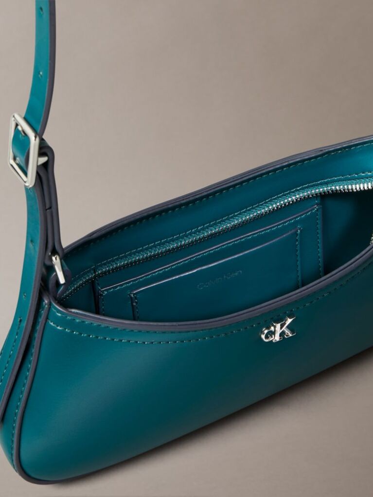Green Monogram Logo Hardware Shoulder Bag  Women