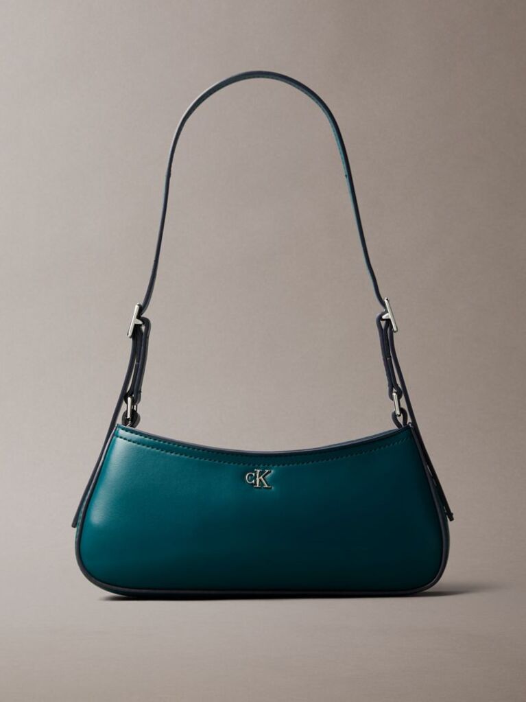 Green Monogram Logo Hardware Shoulder Bag  Women