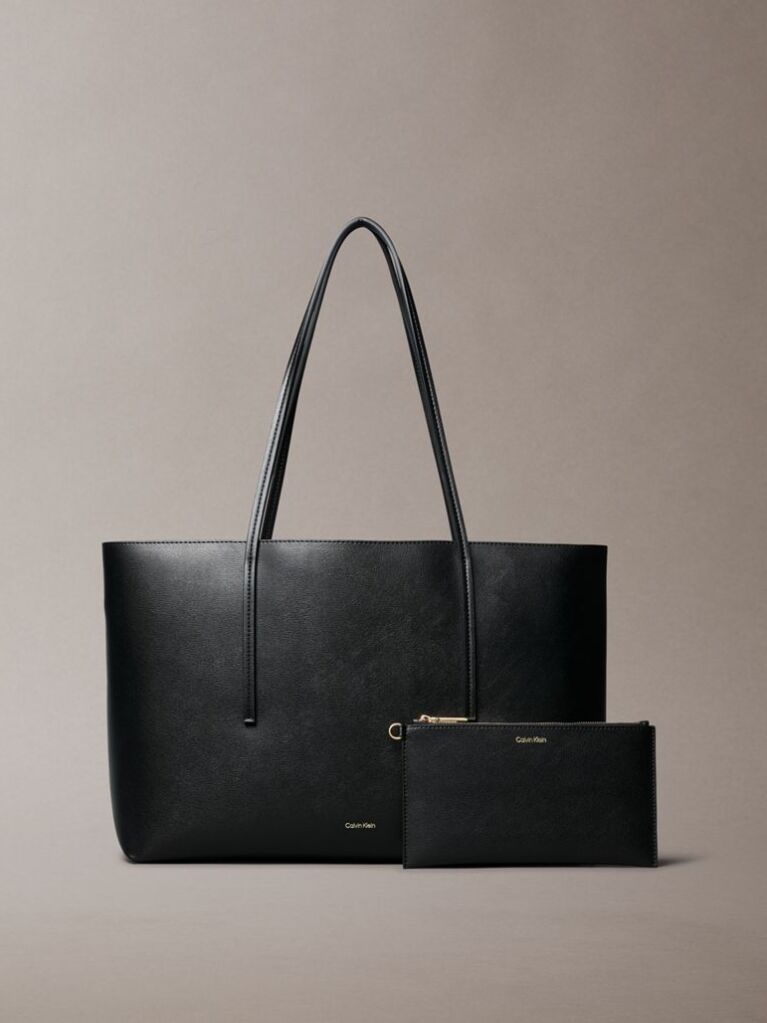 Black Foil Logo Tote Bag  Women