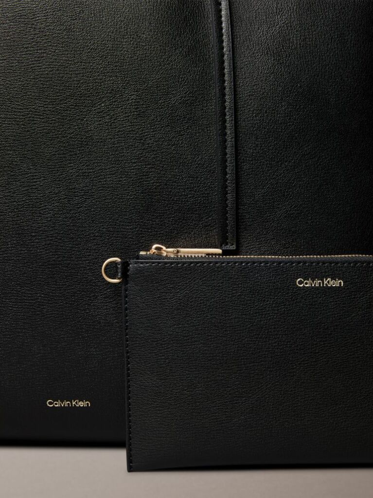 Black Foil Logo Tote Bag  Women