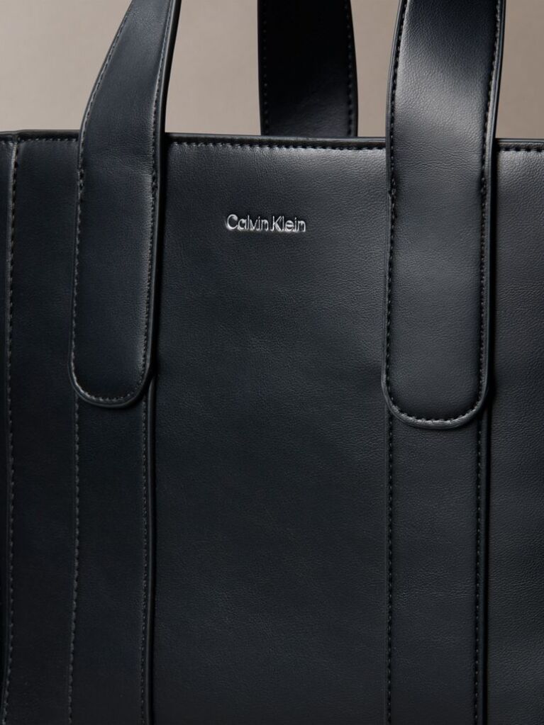 Black Small Jacquard Logo Tote Bag  Women