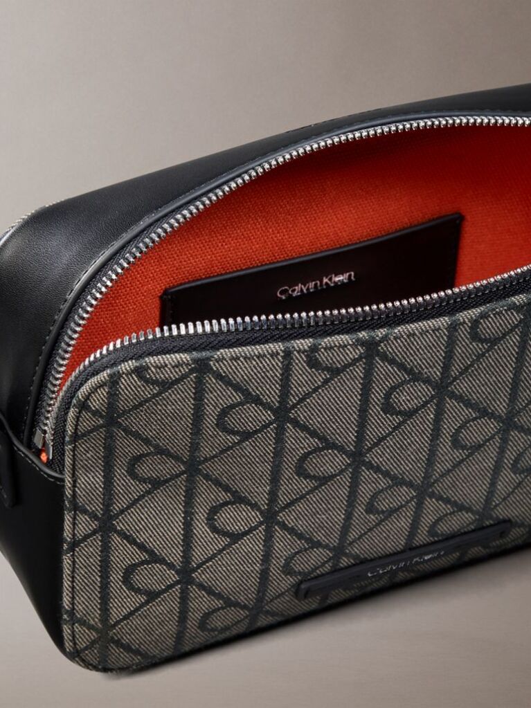 Multi Logo Jacquard Crossbody Camera Bag  Women