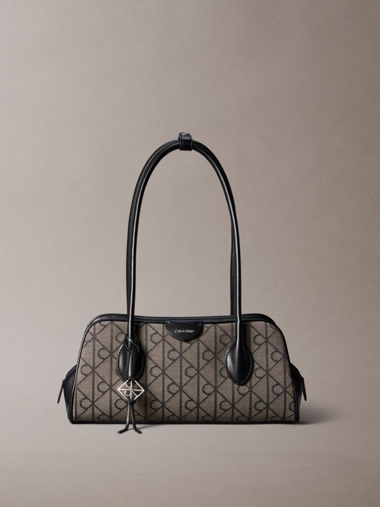 Multi Emblem Jacquard Shoulder Bag  Women