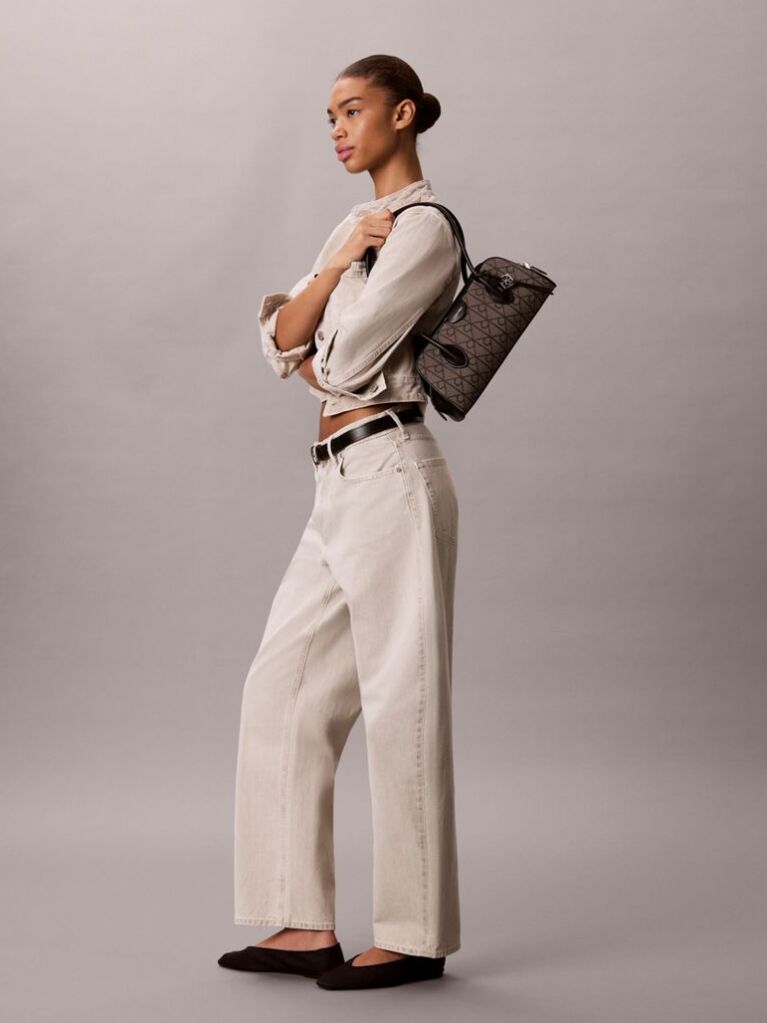 Multi Emblem Jacquard Shoulder Bag  Women