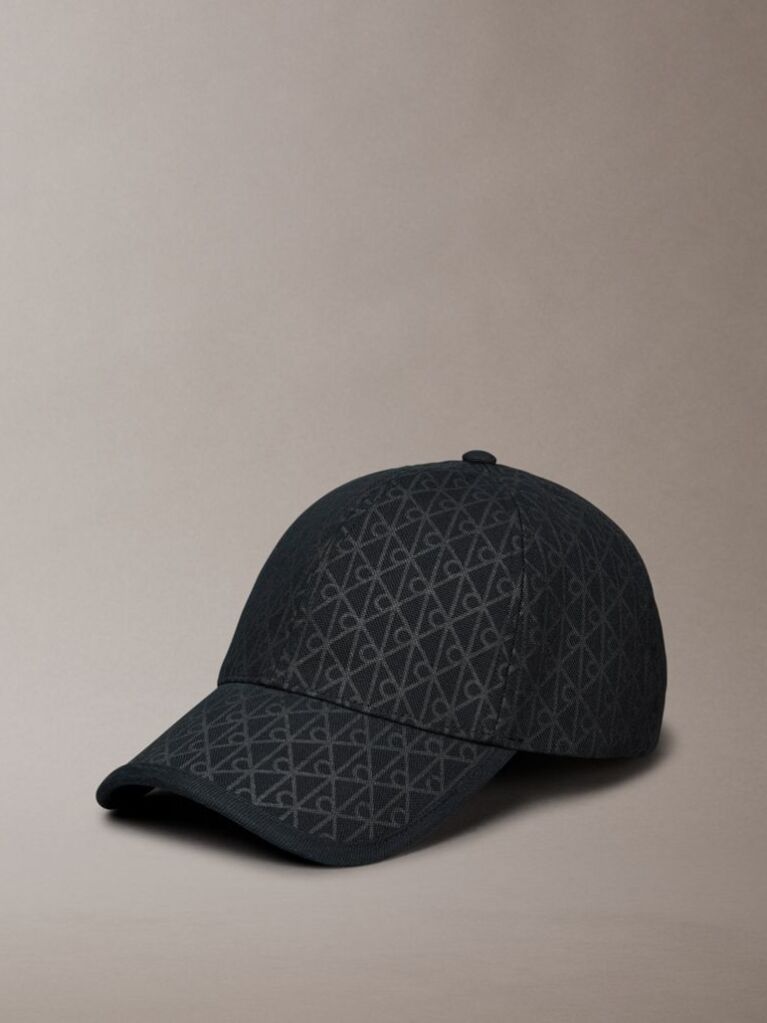 Black Cotton Twill Adjustable Emblem Logo Cap  Women