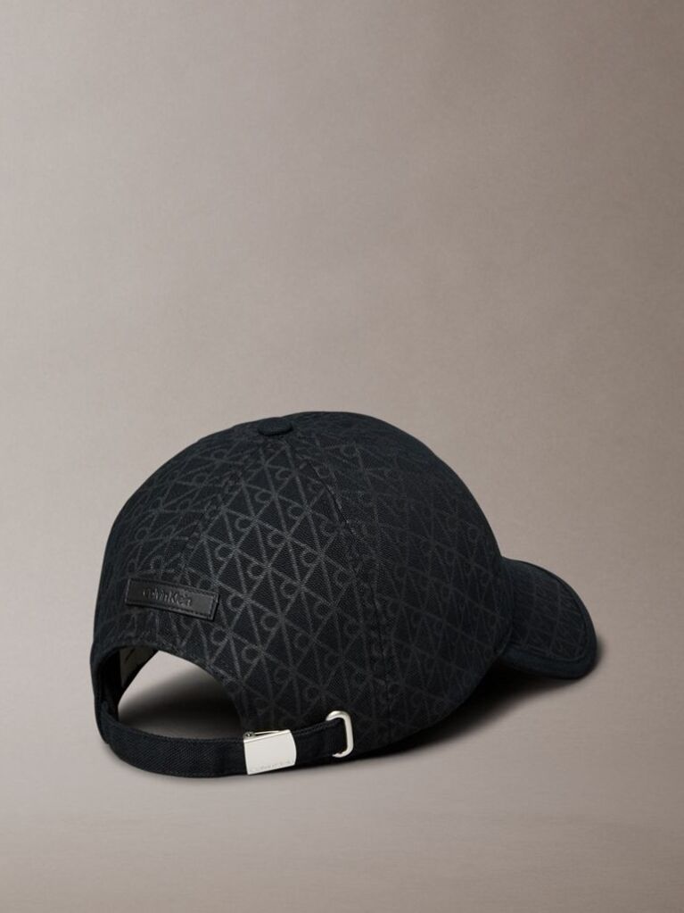 Black Cotton Twill Adjustable Emblem Logo Cap  Women