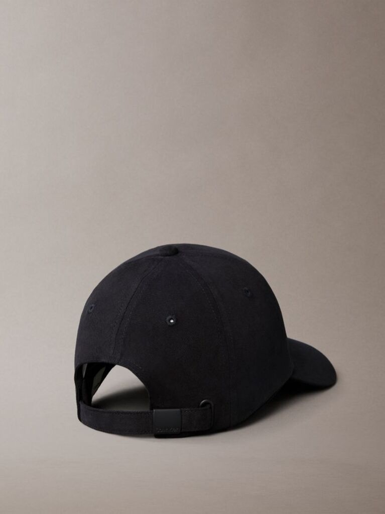 Black Emblem Monogram Logo Baseball Cap  Women